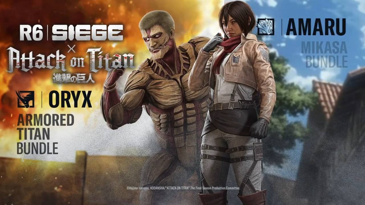 کراس‌اور بازی Rainbow Six و انیمه Attack on Titan تایید شد - زتا گیم